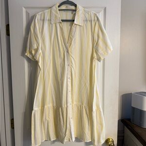 Sincerely Jules Yellow Striped dress